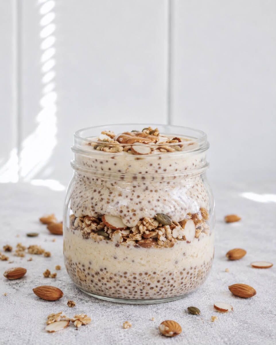 12804b4c-f769-4c32-b6c4-f812cf8c21c8 Almond Kefir Pudding - Image 1